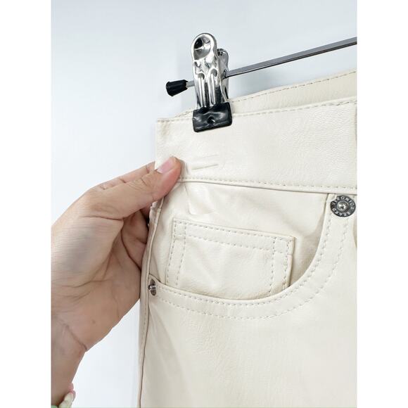 Veronica Beard Debbie Vegan Faux Leather High Rise Skinny Jeans Size 24 - Picture 5 of 8